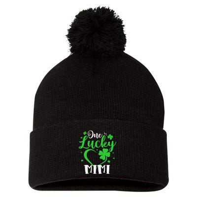 One Lucky Mimi Shamrock Irish St PatrickS Day Pom Pom 12in Knit Beanie