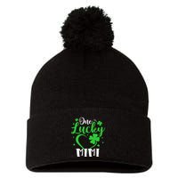 One Lucky Mimi Shamrock Irish St PatrickS Day Pom Pom 12in Knit Beanie