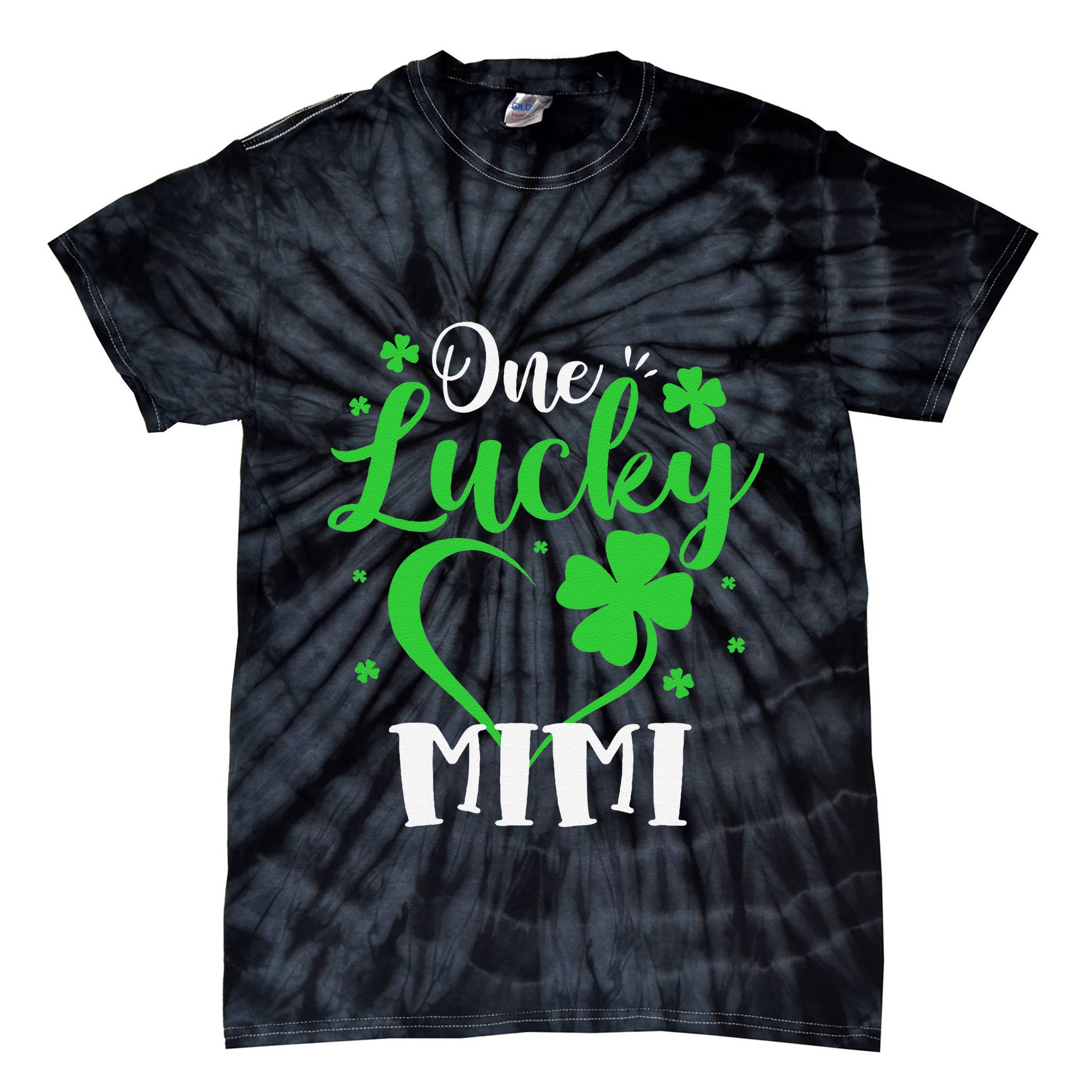 One Lucky Mimi Shamrock Irish St PatrickS Day Tie-Dye T-Shirt