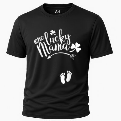 One Lucky Mama Cute St PatrickS Day Pregnancy Announcement Performance Shirt