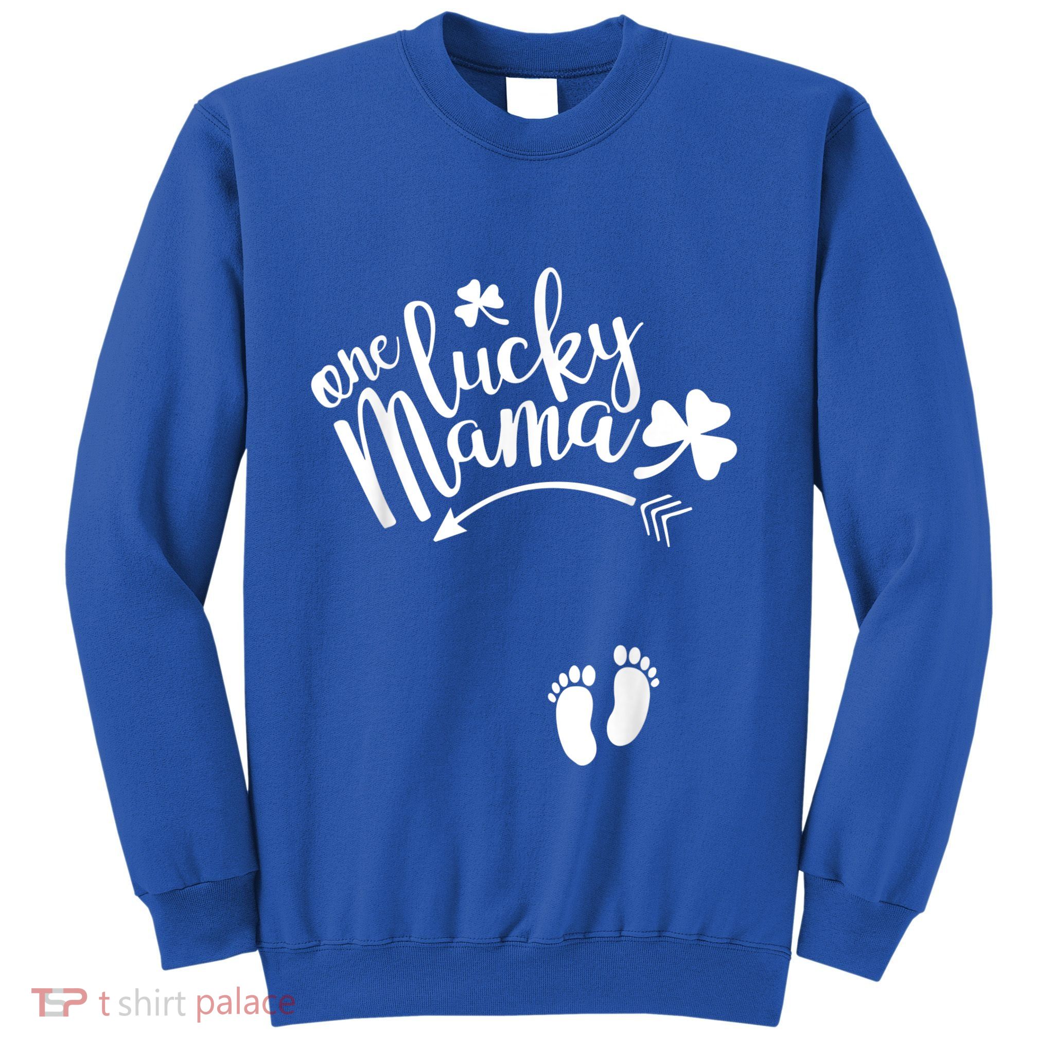 One Lucky Mama Cute St PatrickS Day Pregnancy Announcement Sweatshirt