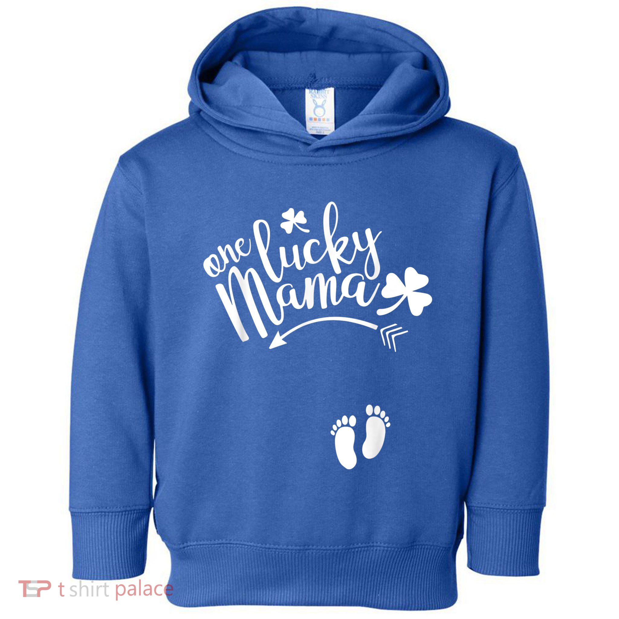 One Lucky Mama Cute St PatrickS Day Pregnancy Announcement Toddler Hoodie
