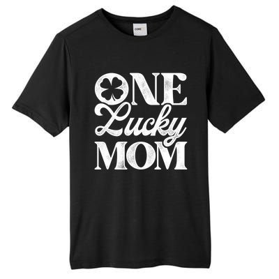 One Lucky Mom St Patricks Day Shamrock Ireland Irish Green Gift Tall Fusion ChromaSoft Performance T-Shirt