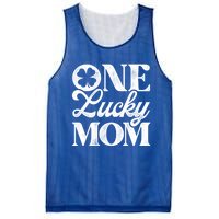 One Lucky Mom St Patricks Day Shamrock Ireland Irish Green Gift Mesh Reversible Basketball Jersey Tank