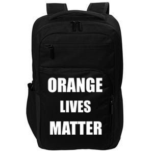 Orange Lives Matter Impact Tech Backpack