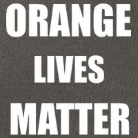 Orange Lives Matter Cotton Canvas Backpack