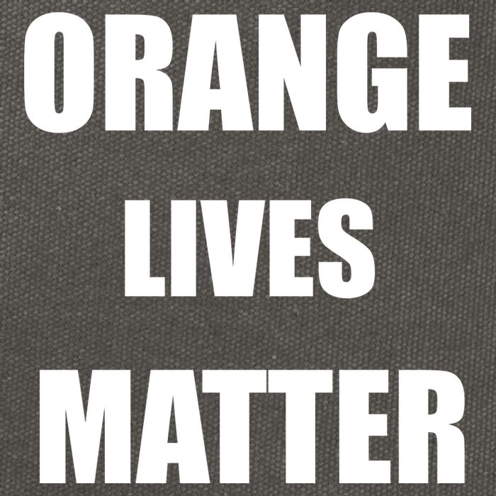Orange Lives Matter Cotton Canvas Backpack