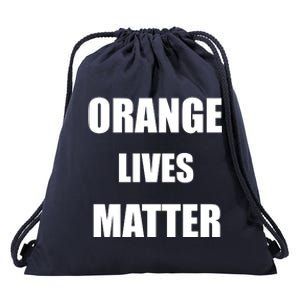 Orange Lives Matter Drawstring Bag