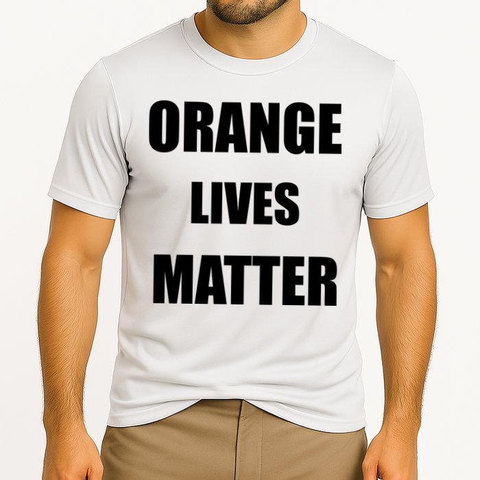 Orange Lives Matter Cooling Performance Crew T-Shirt