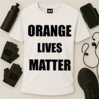 Orange Lives Matter Cooling Performance Crew T-Shirt