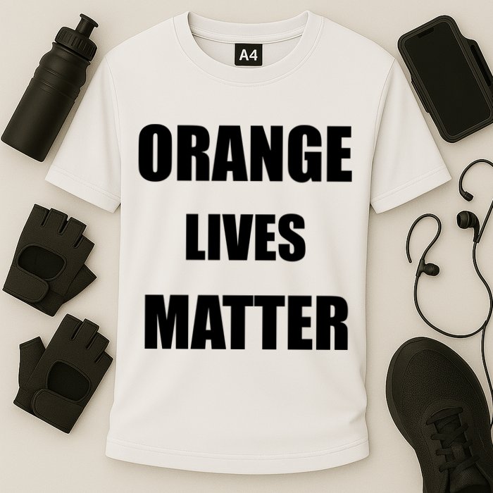 Orange Lives Matter Cooling Performance Crew T-Shirt