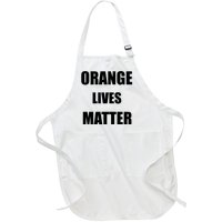 Orange Lives Matter Full-Length Apron With Pockets