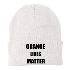 Orange Lives Matter Knit Cap Winter Beanie