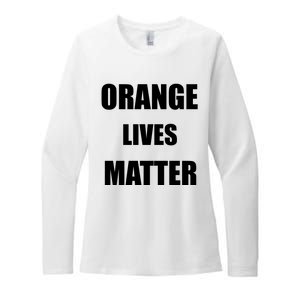 Orange Lives Matter Womens CVC Long Sleeve Shirt