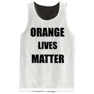 Orange Lives Matter Mesh Reversible Basketball Jersey Tank