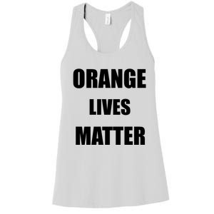 Orange Lives Matter Women's Racerback Tank