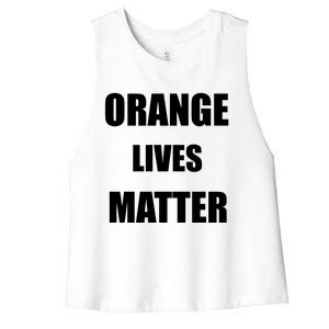 Orange Lives Matter Women's Racerback Cropped Tank