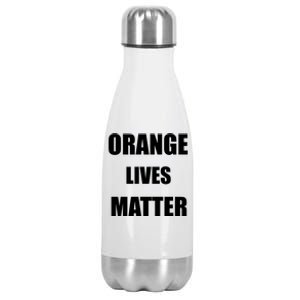 Orange Lives Matter Stainless Steel Insulated Water Bottle