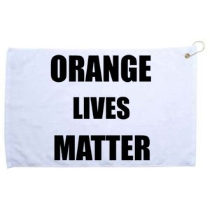 Orange Lives Matter Grommeted Golf Towel