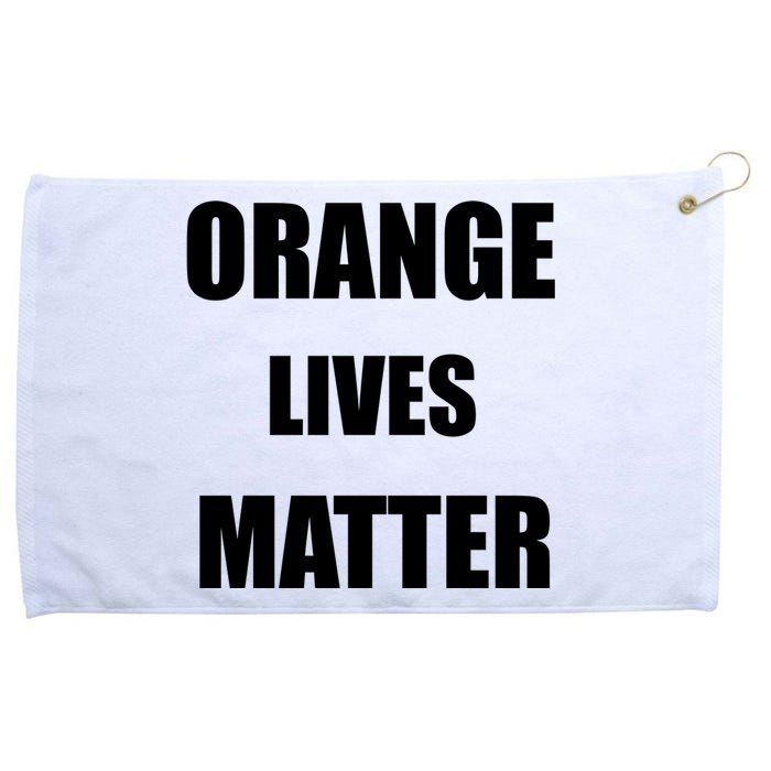 Orange Lives Matter Grommeted Golf Towel