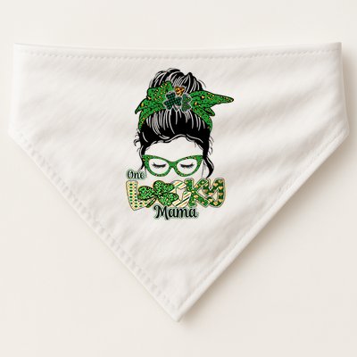 One Lucky Mama St Patrick's Day Gift For Mother Mom Lover Trending Gift Idea USA-Made Doggie Bandana