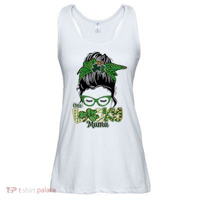 One Lucky Mama St Patrick's Day Gift For Mother Mom Lover Trending Gift Idea Ladies Essential Flowy Tank