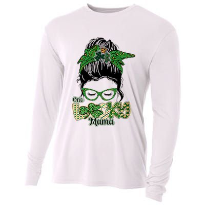 One Lucky Mama St Patrick's Day Gift For Mother Mom Lover Trending Gift Idea Cooling Performance Long Sleeve Crew