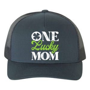 One Lucky Mom St Patricks Day Shamrock Ireland Irish Green Gift Yupoong Adult 5-Panel Trucker Hat