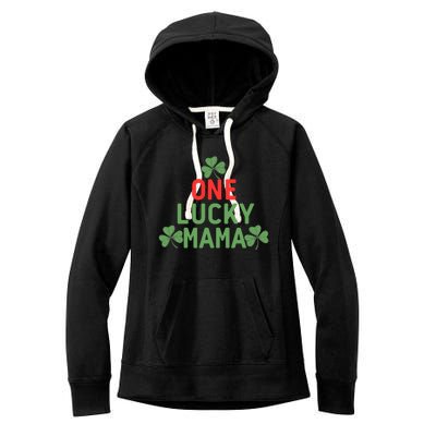 One Lucky Mama St Patricks Day Women's Fleece Hoodie