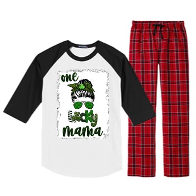 One Lucky Mama Raglan Sleeve Pajama Set