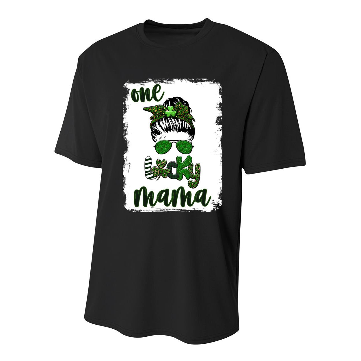 One Lucky Mama Youth Performance Sprint T-Shirt