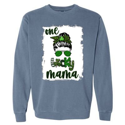 One Lucky Mama Garment-Dyed Sweatshirt