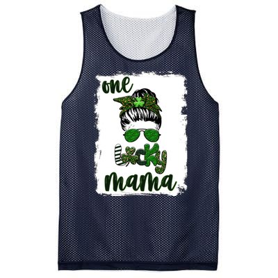 One Lucky Mama Mesh Reversible Basketball Jersey Tank