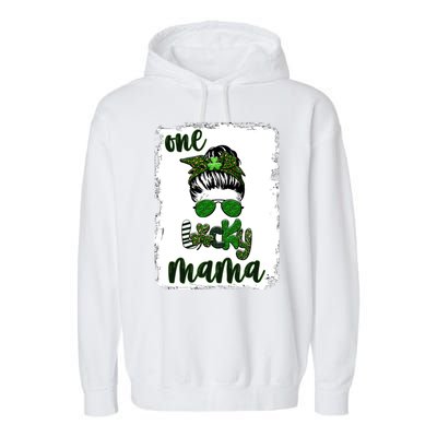 One Lucky Mama Garment-Dyed Fleece Hoodie