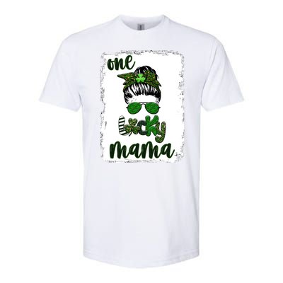 One Lucky Mama Softstyle CVC T-Shirt