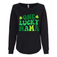 One Lucky Mama Retro Vintage St Patrick's Day Clothes Womens California Wash Sweatshirt