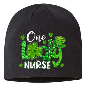 One Lucky Nurse St Patricks Day Shamrock Irish Nursing Tee Sustainable Beanie