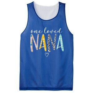 One Loved Nana MotherS Day Nana Gifts Mesh Reversible Basketball Jersey Tank