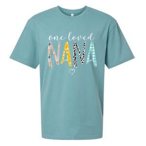 One Loved Nana MotherS Day Nana Gifts Sueded Cloud Jersey T-Shirt