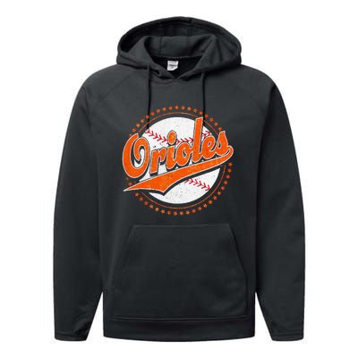 Orioles Last Name Personalized Costume First Name Performance Fleece Hoodie