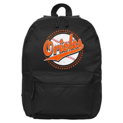 Orioles Last Name Personalized Costume First Name 16 in Basic Backpack
