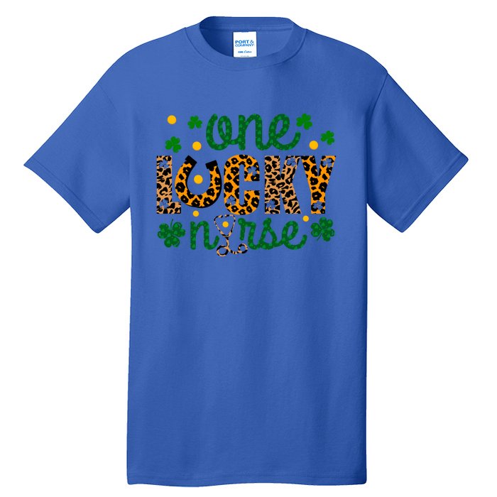 One Lucky Nurse Funny St Patricks Day Irish Nurses Shamrock Gift Tall T-Shirt