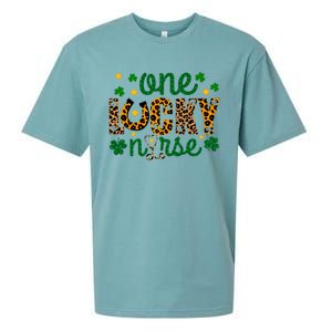 One Lucky Nurse Funny St Patricks Day Irish Nurses Shamrock Gift Sueded Cloud Jersey T-Shirt