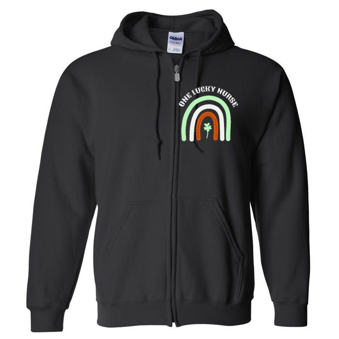 One Lucky Nurse Saint Patrick's Day Full Zip Hoodie