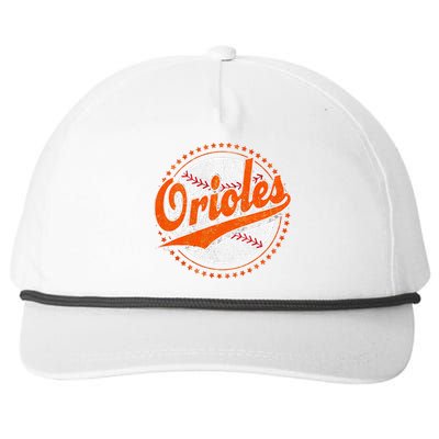 Orioles Last Name Personalized Costume First Name Snapback Five-Panel Rope Hat