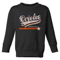 Orioles Last Name Pride Classic Orioles Limited Edition Toddler Sweatshirt