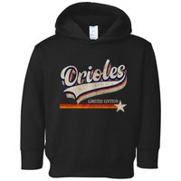 Orioles Last Name Pride Classic Orioles Limited Edition Toddler Hoodie