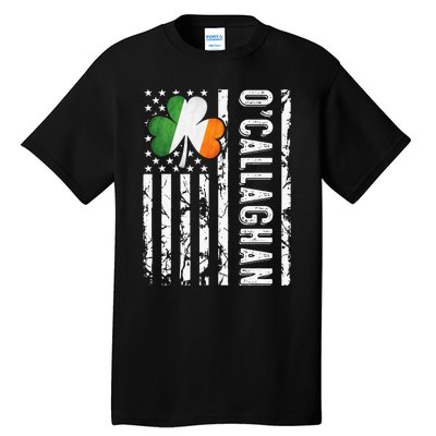 O'Callaghan Last Name Irish Pride Flag St Patrick's Day Tall T-Shirt