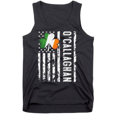 O'Callaghan Last Name Irish Pride Flag St Patrick's Day Tank Top