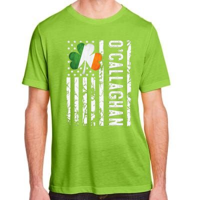 O'Callaghan Last Name Irish Pride Flag USA St Patrick's Day Adult ChromaSoft Performance T-Shirt